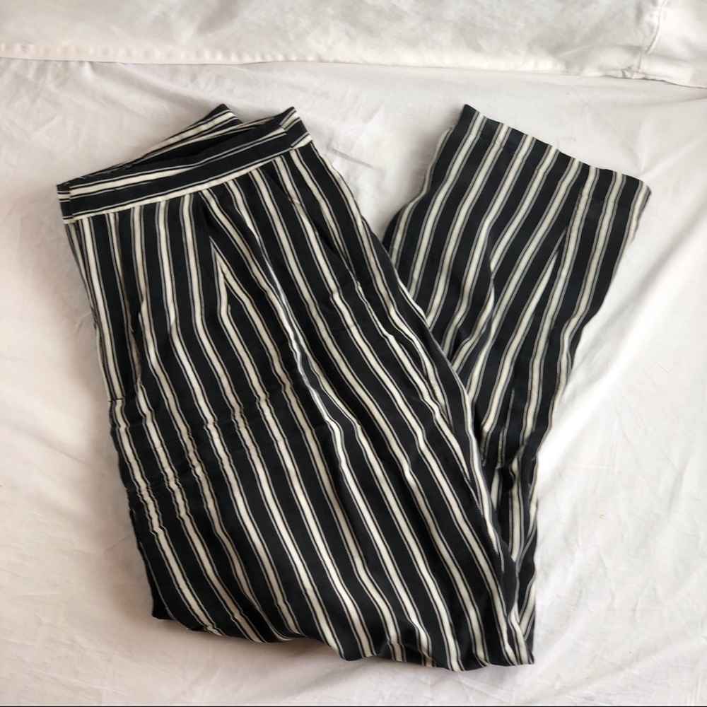 Zara Straight Pinstripe Trousers | US M